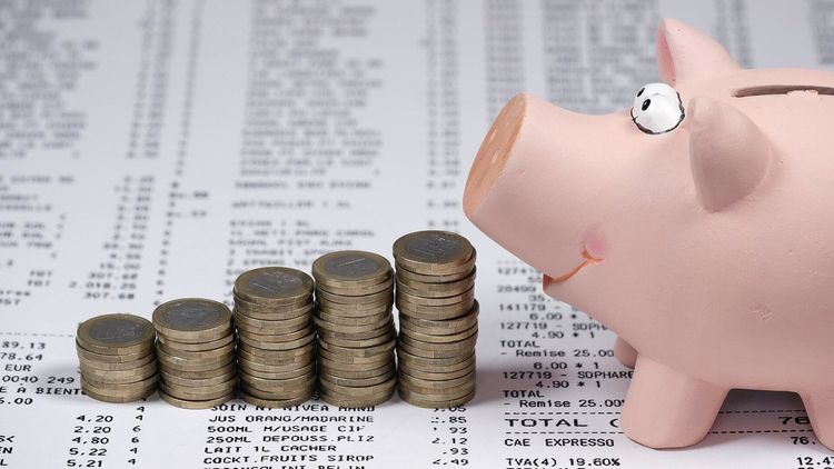 Sparschwein und Geld